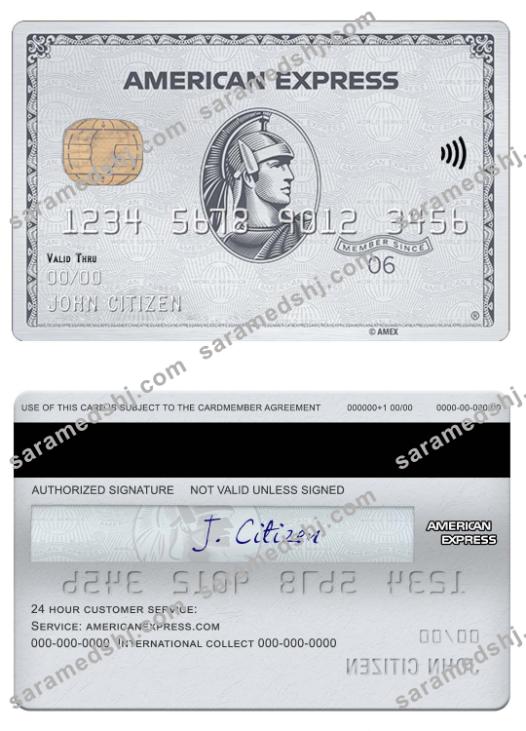 USA NAB bank amex platinum card